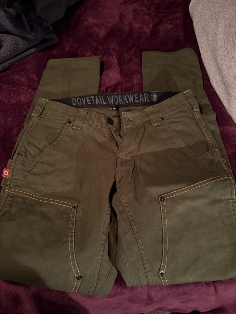 Dovetail Workwear Women’s Maven Pants in Olive Green